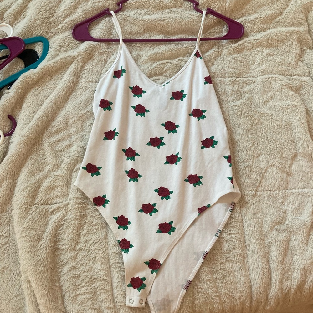 COPY - floral tank top bodysuit
